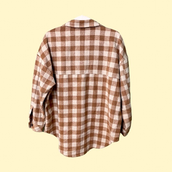 Acoa plaid shacket with pockets - Picture 3 of 3